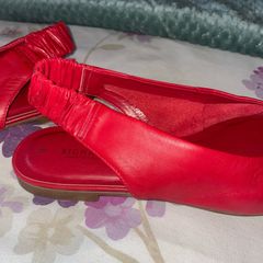 Stunning red leather flats from next