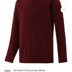 School Jumper Wine Size 32 New with Tag