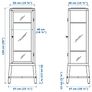IKEA Fabrikor Glass Door Cabinet - as new Image 4