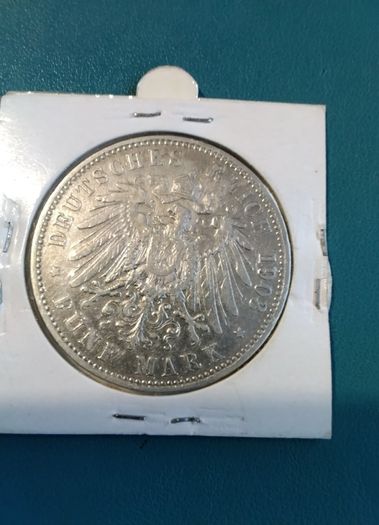 Germany   Silver   Coin  Funt  Mark
