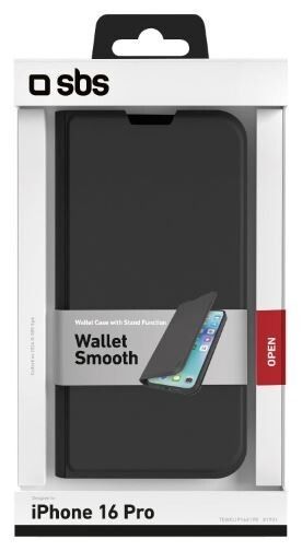 SPS Wallet Smooth Book Stand Case for iPhone 16 Pro