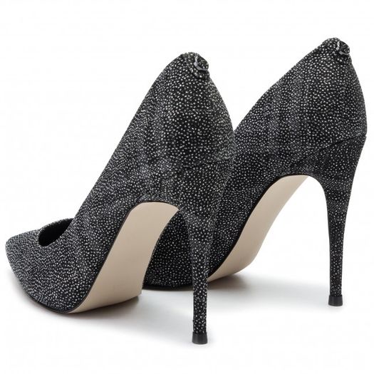 GUESS STILETTOS MULTI high heel sparkly silver shoes RRP 145e UK 6 new & boxed bank holiday sale
