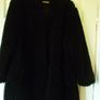 Zara Faux Fur Jet Black Jacket Coat. Immaculate. Size 14 Medium to a Large. Image 2