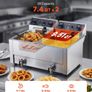 Electric Deep Fryer, Upgrade Dual Tank 14 L Oil Capacity Overheat Protection Image 2