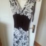 Cream and Brown Dress - Size 12 Image 4