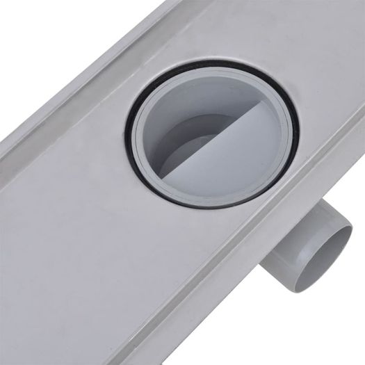 Linear Shower Drain 2 pcs Line 1030x140 mm Stainless Steel
