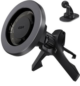 ESR for MagSafe Car Mount [2300gf N52H Magnets], Car Phone Holder Magnetic for Air Vent/Dashboard, Magnetic Phone Car Mount for iPhone 16 15 Pro Max Plus 14 13 12 Mini, Galaxy S25, MagSafe Accessories