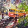 India scenes watercolour Image 3