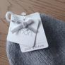 Light gray ribbed knit beanie Image 4