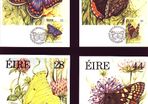 1985 Ireland Butterflies (Fauna & Flora) Maximum Cards First Day of Issue Cancel with matching stamp