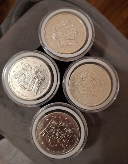 silver canadian olympic coins x4
