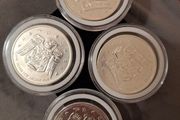 silver canadian olympic coins x4