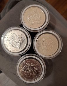 silver canadian olympic coins x4