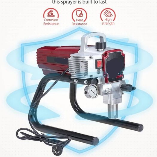 High Pressure Airless Spray Machine, Professional Paint Spray Gun, Home Painting Tool, Internal Power Supply