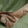 Unusual hand carved wooden lizard on exotic tree branch Image 2