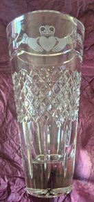 Galway crystal vase