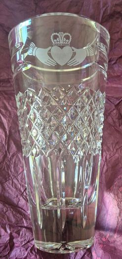 Galway crystal vase
