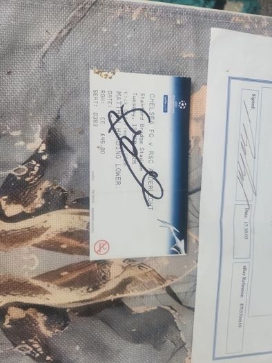 frank lampard signed ticket