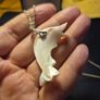 1960s Vintage Mother of Pearl Carved Necklace Image 4