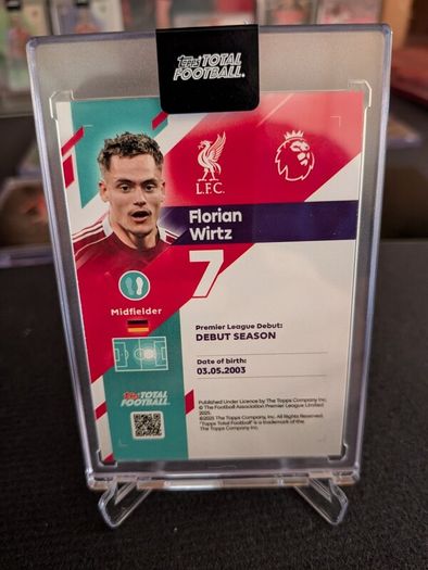 Florian Wirtz Liverpool FC Topps Total Football Fusion /25.