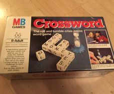 Vintage 1980's MB Crossword Game