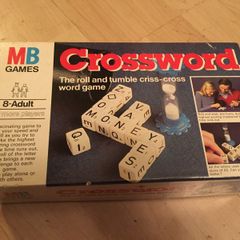 Vintage 1980's MB Crossword Game