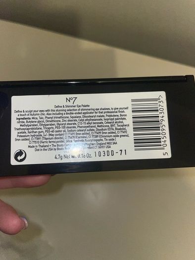 No7 eyeshadow palette