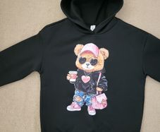 SHEIN 12 yrs old girl Hooded Fleece Sweatshirt