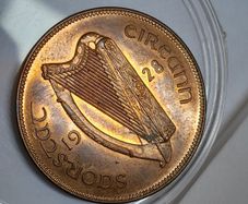 1928 Proof Ireland 1d Penny High grade