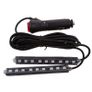 2Pcs 9 LED Yellow Light Car Interior Atmosphere Floor Underglow Lamp Image 3