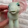 My Little Pony Baby Cuddles G1 1986 Beddy Bye Eye MLP Dirty approx. 7.5 cm. Used sometimes left eye opens only to the middle Please see photos Image 6
