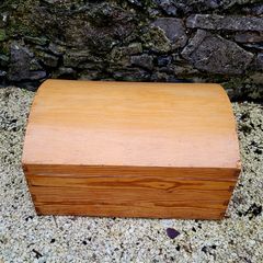 Vintage pine dome trunk