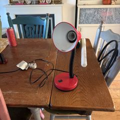retro red lamp