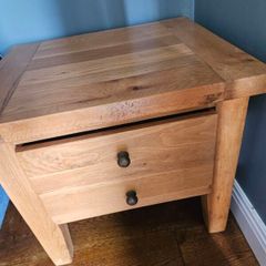 Solid oak side table