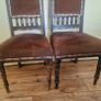 Pair of Vintage Wooden Dining Chairs Image 3