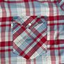Levis Strauss Shirt Mens XXL Blue Red Plaid Western Top - Pearl Snap - White Tag Image 7