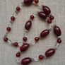 Long necklace,Jewellery,Red necklace Image 7