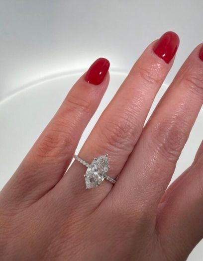 Brand new lab-grown diamond engagement ring