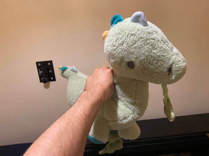 Green dinosaur soft toy teddy