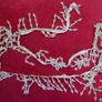 Vintage Dangling Fringe Trim, Beaded Fringe Trim Image 3