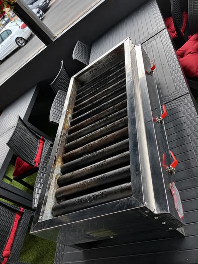 Commercial Kebab Grill 100 cm Stainless Steel.