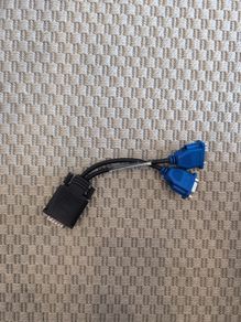DMS-59 to Dual VGA Splitter Cable
