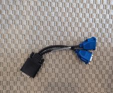 DMS-59 to Dual VGA Splitter Cable