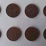 30. English Half Penny Coins. Image 3