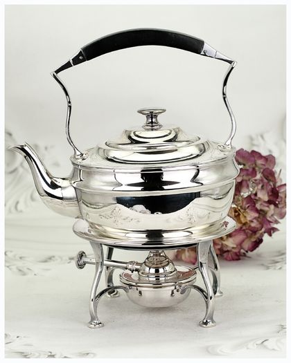Antique Sheffield Silver Plated Spirit Kettle 19th Century