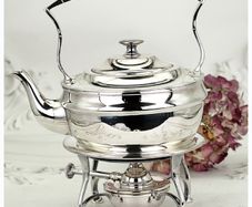 Antique Sheffield Silver Plated Spirit Kettle 19th Century
