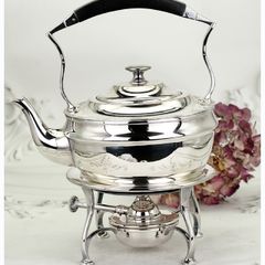 Antique Sheffield Silver Plated Spirit Kettle 19th Century