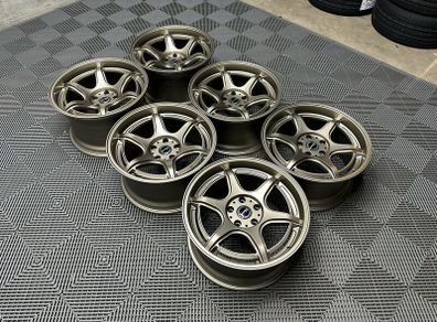18" Inch Strom DSF45 Drift Alloy Wheels 5x114.3 Nissan silvia skyline R32 R33 Chaser JZX lexus IS200