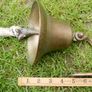 Vintage Brass Captain Ship Bell Maritime Wall Bracket Boat Decor Image 2