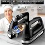 Hand Electric Mixer, 300W Ultra Power Food Kitchen Mixer with 5 Self-Control Speeds + Turbo Boost, 5 Stainless Steel Attachments Handheld Blender for Baking, BLACK Image 9